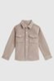 Reiss Mink Bonucci 9-14 yrs Corduroy Twin Pocket Overshirt - Image 1 of 1