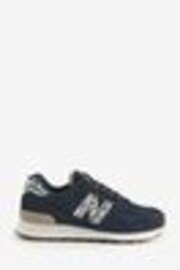 New Balance Black Chrome Womens 574 Trainers - Image 1 of 1