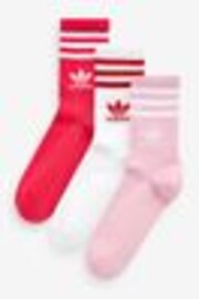 adidas Originals Mid Cut Crew Socks 3 Pairs - Image 1 of 1