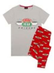 Vanilla Underground Grey Friends Long Leg Pyjamas Set - Image 1 of 1
