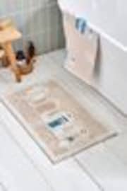 Natural Beach Huts Bath Mat - Image 1 of 1
