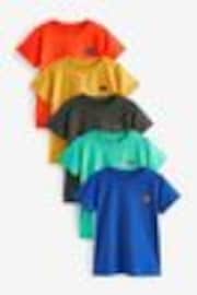 Red/Green Short Sleeve T-Shirts 5 Pack (3mths-7yrs) - Image 1 of 1