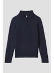 Reiss Blackhall Pullover aus Merinowolle mit kurzem Reißverschluss - Bild 1 von 1
