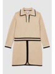 Reiss Camel Ruby 9-14 yrs Knitted Polo Dress - Image 1 of 1