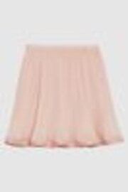 Reiss Pink Violet 4-9 yrs Pleated Satin Trim Skirt - Image 1 of 1