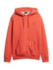 Superdry Dark Orange Essential Slim Fit Logo Hoodie - Image 1 of 1