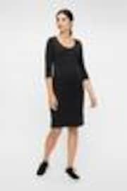 Mamalicious Black Maternity 3/4 Sleeve Dress - Image 1 of 1