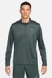 Nike Dark Green Dri-FIT Pacer Quarter Zip Running Top - Image 1 of 1