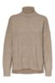 NOISY MAY Light Grey Cosy High Neck Soft Jumper With A Touch Of Wool - Image 1 of 1