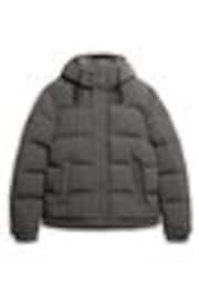 Серый - Superdry дутая куртка с капюшоном Everest - Image 1 of 1