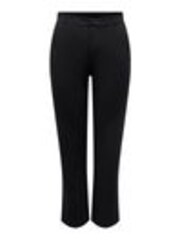 JDY Black Straight Leg Smart 100% Cotton Trousers - Image 1 of 1