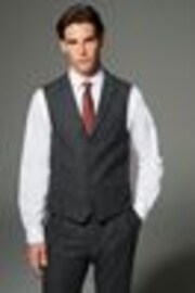 Gris de charbon de bois - Neppy garni Signature Nova Fides Costume Gilet - Image 1 of 1