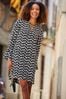 Silvia Tcherassi stripe-print V-neck dress White