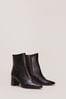bottega veneta bloc leather ankle boots