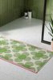Orla Kiely Clover Retrow Flower 100% Cotton Bath Mat - Image 1 of 1