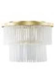BHS Satin Brass Aubrey Ceiling Flush Fitting Light - Image 1 of 1