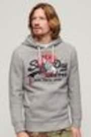 Superdry Grey Tokyo Vintage Logo Hoodie - Image 1 of 1