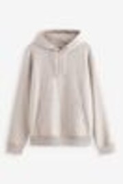 Нейтральный - Regular Fit Rich Jersey Fabric Hoodie - Изображение 1 из 1