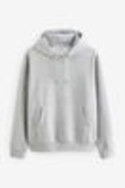 Серый - Regular Fit Rich Jersey Fabric Hoodie - Изображение 1 из 1