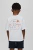 mister tee weekend wolf t shirt white
