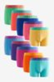 Bright Green/Orange/Blue Contrast Colour 10 pack A-Front Boxers - Image 1 of 1