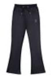 Juicy Couture Black Girls Diamanté Bootcut Joggers - Image 1 of 1
