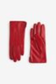 Red Leather Gloves - Image 1 of 1