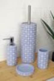 Showerdrape Set of 4 Sky Blue Mosaica Bathroom Accessories - Image 1 of 1
