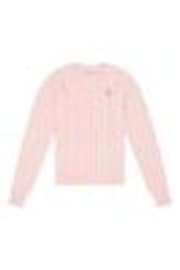 Rosa - U.S. Polo Assn. Womens V-Neck Cable Knit Jumper - Imagen 1 de 1