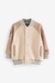 Stone/Grey Letterman Jacket (3mths-7yrs) - Image 1 of 1