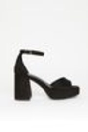 Friends Like These Black Platform Mid Block Heel Sandal - Image 1 of 1