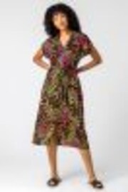 Roman Black Contrast Floral Print Shirt Dress - Image 1 of 1