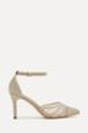 Linzi Gold Serri Court Stiletto Heels With Mesh Front Detail - Image 1 of 1