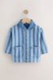Blue Stripe 100% Cotton Denim Jacket (3mths-10yrs) - Image 1 of 1