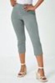 Roman Green Petite Cropped Stretch Capri Trousers - Image 1 of 1