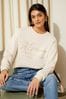 Fashion Union Petite high neck sweater in cable knit