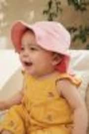 Pink Baby Wide Brim Crinkle Hat (0mths-2yrs) - Image 1 of 1