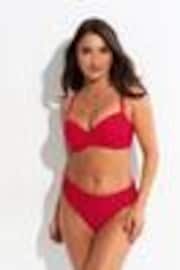 Pour Moi Red Free Spirit Lightly Padded U/W Twist Front Bikini Top - Image 1 of 1