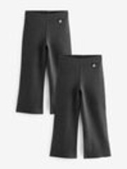 Charcoal Grey Pull-On Stretch Bootcut School Trousers 2 Pack (3-17yrs) - Image 1 of 1