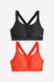 Red/Black Active Sports High Impact Dry Tech Crop Tops B-G 2 Pack - Image 1 of 1