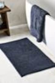 Navy Bobble Bath Mat - Image 1 of 1