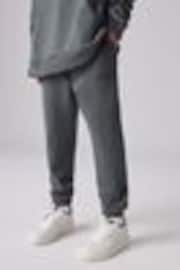 smALLSAINTS Charcoal Grey Underground Straight Cuffed 100% Cotton Joggers - Image 1 of 1