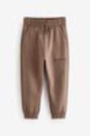 smALLSAINTS Brown Underground Straight Cuffed 100% Cotton Joggers - Image 1 of 1