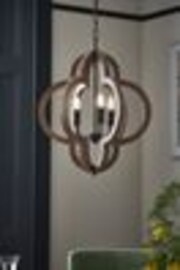Nina Campbell Wood Herland Pendant Light - Image 1 of 1