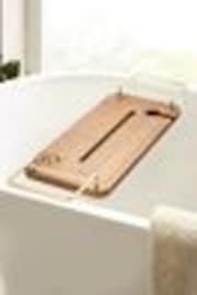 Natural Ashwood Gold Handle Bath Tray - Image 1 of 1