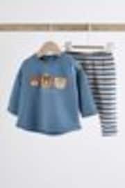 Navy Stripe Baby Top And Leggings Set - Image 1 of 1