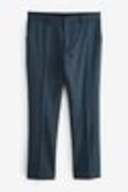 Blue Slim Fit Signature Zignone Textured Check Suit: Trousers - Image 1 of 1