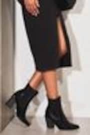 Lipsy Black Mid Heel Chelsea Western Boot - Image 1 of 1