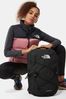 Travel leather-trim tote bag Black
