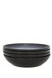 Denby Set of 4 Black Halo Pasta Bowls - Image 1 of 1
